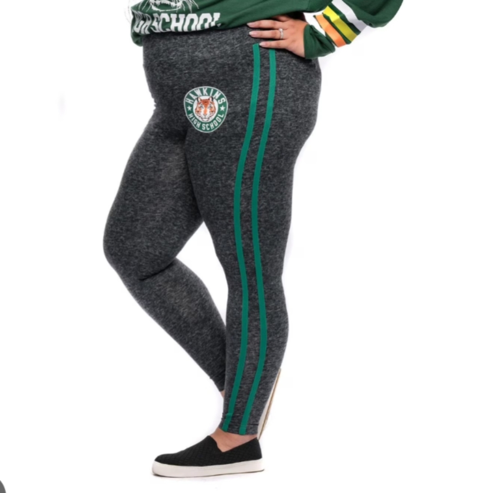 CCO 5 for $25 Stranger Things Hawkins Leggings Joggers Charcoal Heather Grey NEW
